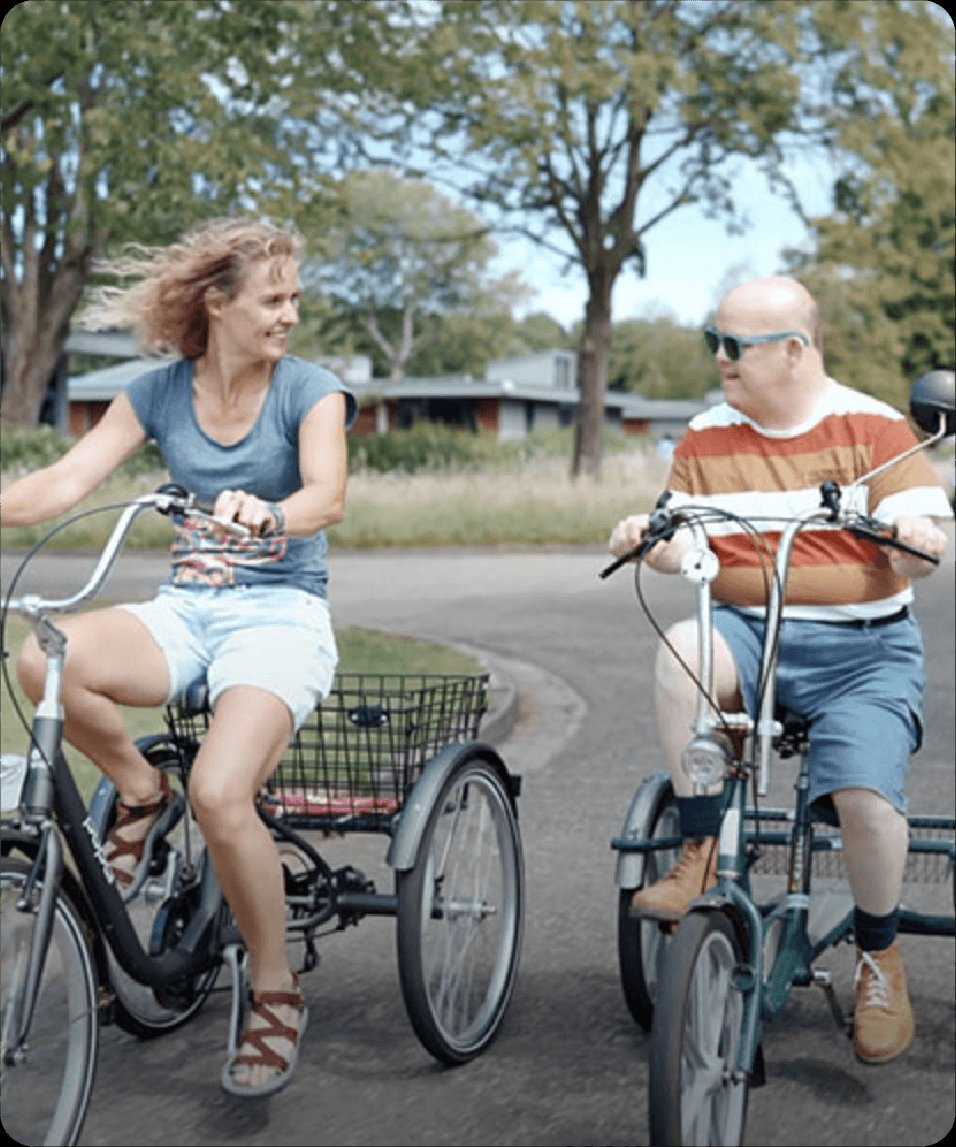 A caregiver supporting a client at a Zuidwester residence